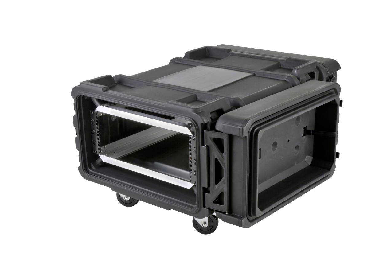 SKB - rSeries - 4U Shock Rack - Zwart - 28-inch diep - met Wielen