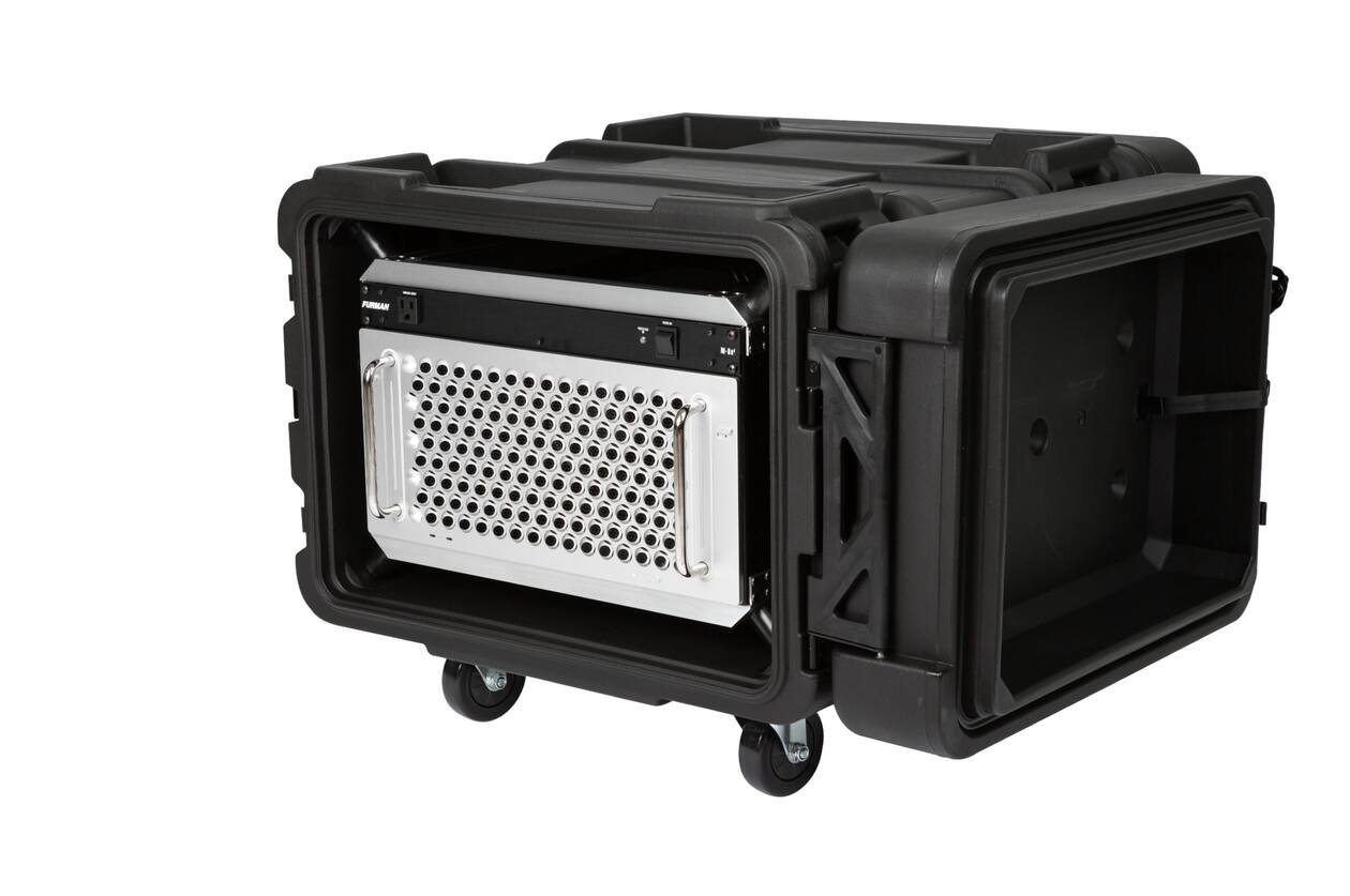 SKB - rSeries - 6U Shock Rack - Zwart - 24-inch diep - met Wielen