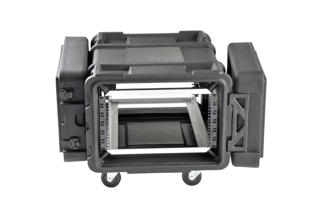 SKB - rSeries - 6U Shock Rack - Zwart - 28-inch diep - met Wielen