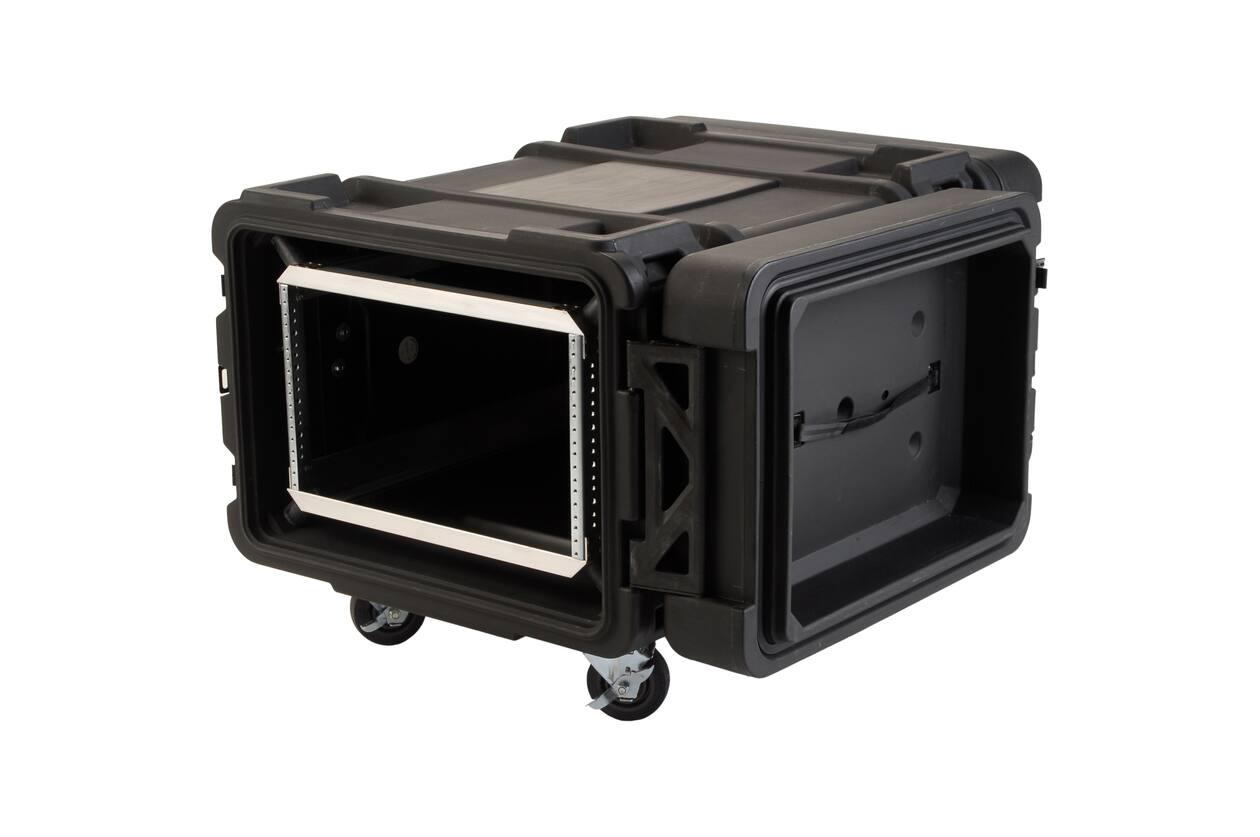 SKB - rSeries - 6U Shock Rack - Zwart - 30-inch diep - met Wielen