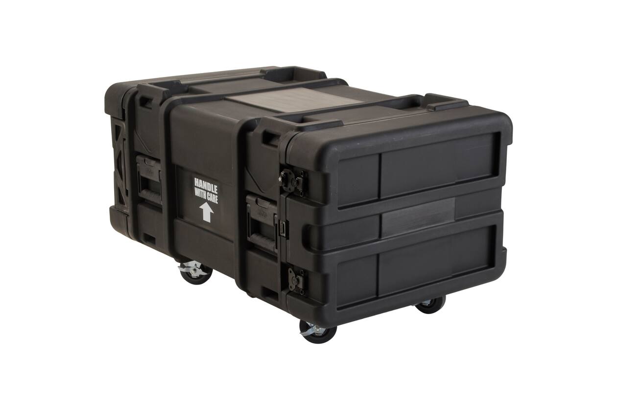 SKB - rSeries - 6U Shock Rack - Zwart - 30-inch diep - met Wielen