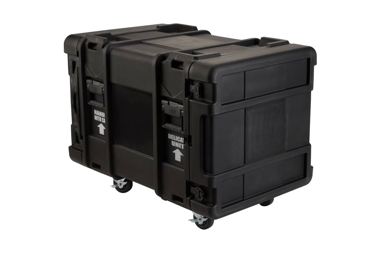 SKB - rSeries - 10U Shock Rack - Zwart - 28-inch diep - met Wielen