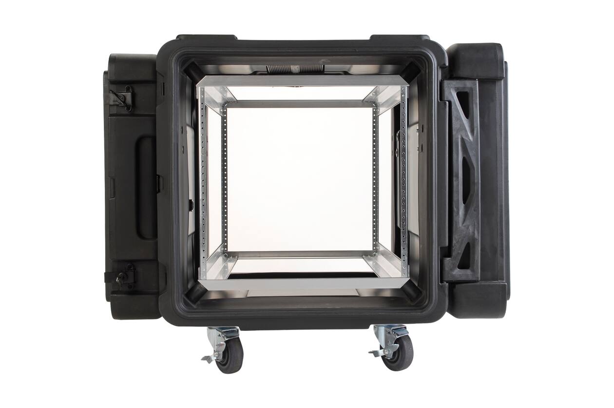 SKB - rSeries - 10U Shock Rack - Zwart - 30-inch diep - met Wielen