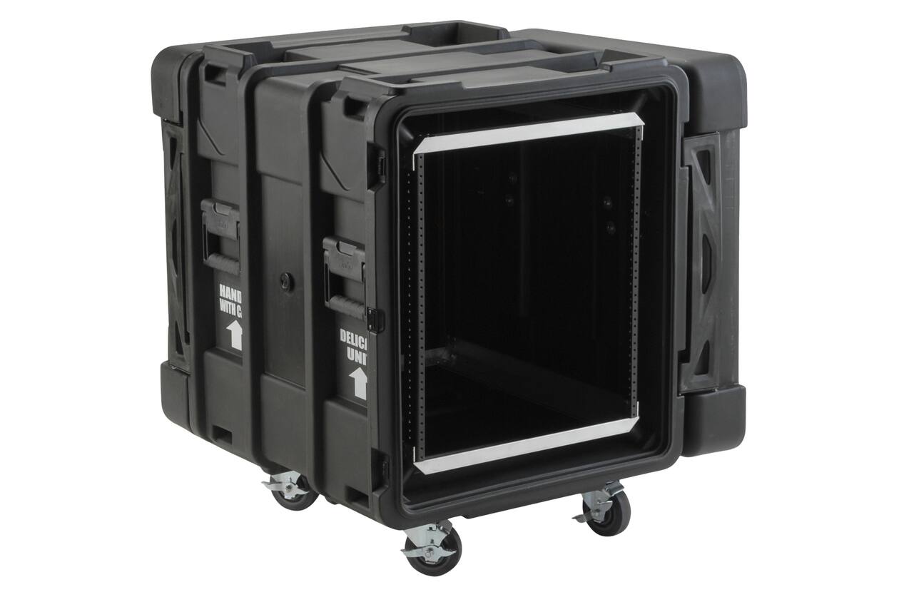 SKB - rSeries - 12U Shock Rack - Zwart - 24-inch diep - met Wielen