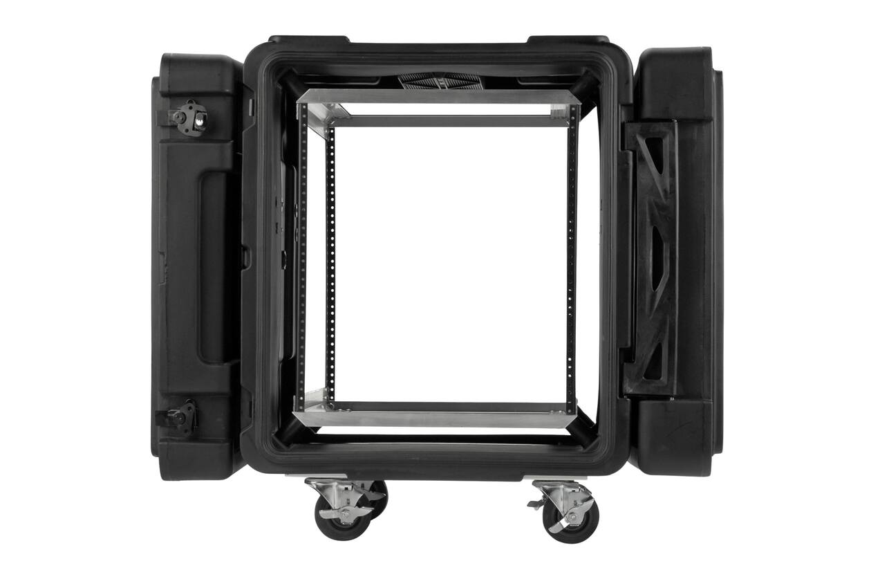 SKB - rSeries - 12U Shock Rack - Zwart - 24-inch diep - met Wielen
