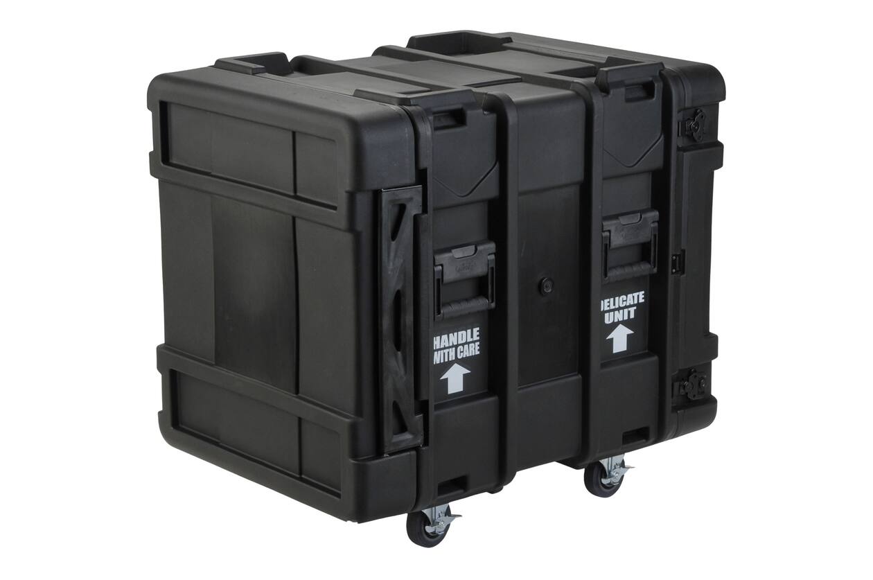 SKB - rSeries - 12U Shock Rack - Zwart - 24-inch diep - met Wielen
