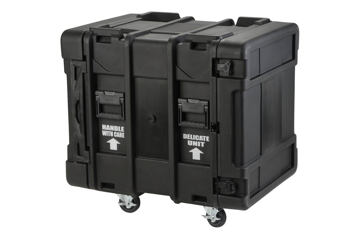 SKB - rSeries - 12U Shock Rack - Zwart - 24-inch diep - met Wielen