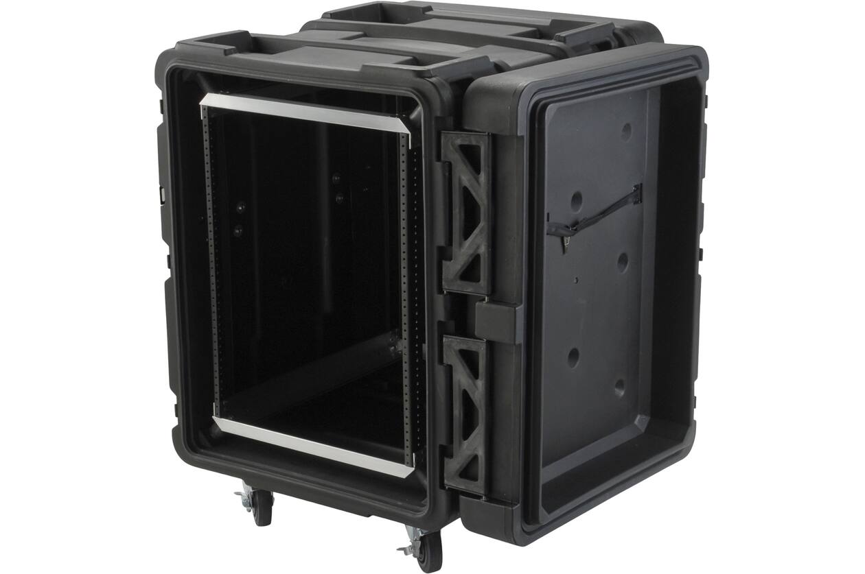 SKB - rSeries - 14U Shock Rack - Zwart - 24-inch diep - met Wielen