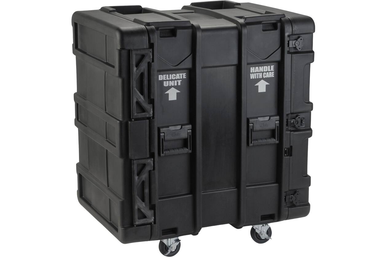 SKB - rSeries - 16U Shock Rack - Zwart - 24-inch diep - met Wielen