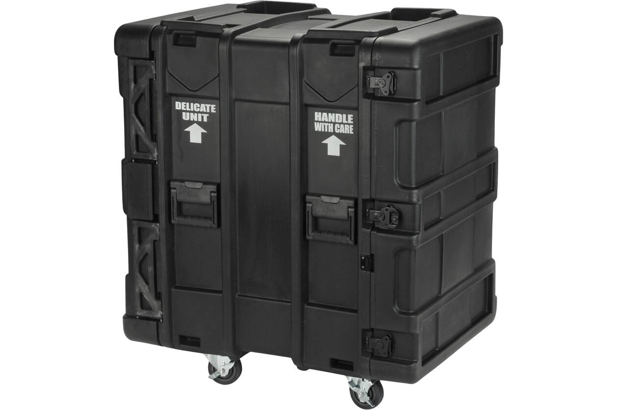 SKB - rSeries - 16U Shock Rack - Zwart - 24-inch diep - met Wielen