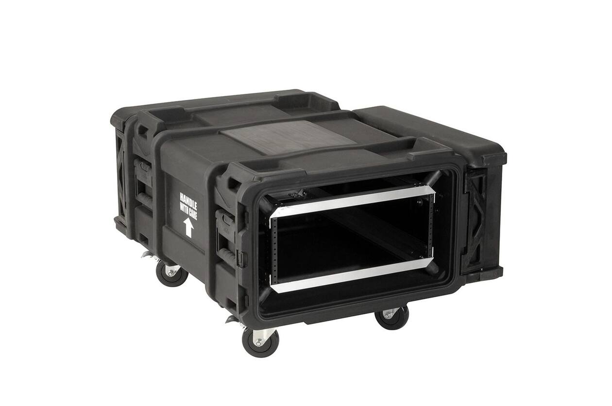 SKB - rSeries - 4U Shock Rack - Groen - 30-inch diep - met Wielen