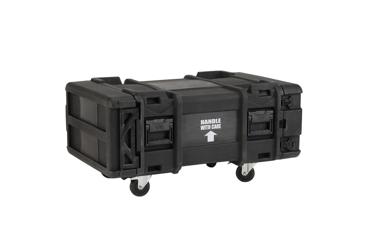 SKB - rSeries - 4U Shock Rack - Groen - 30-inch diep - met Wielen
