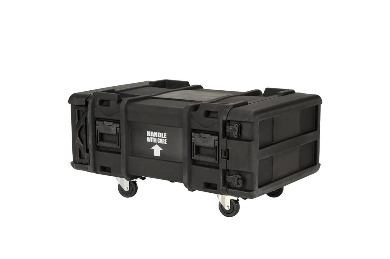 SKB - rSeries - 4U Shock Rack - Groen - 30-inch diep - met Wielen