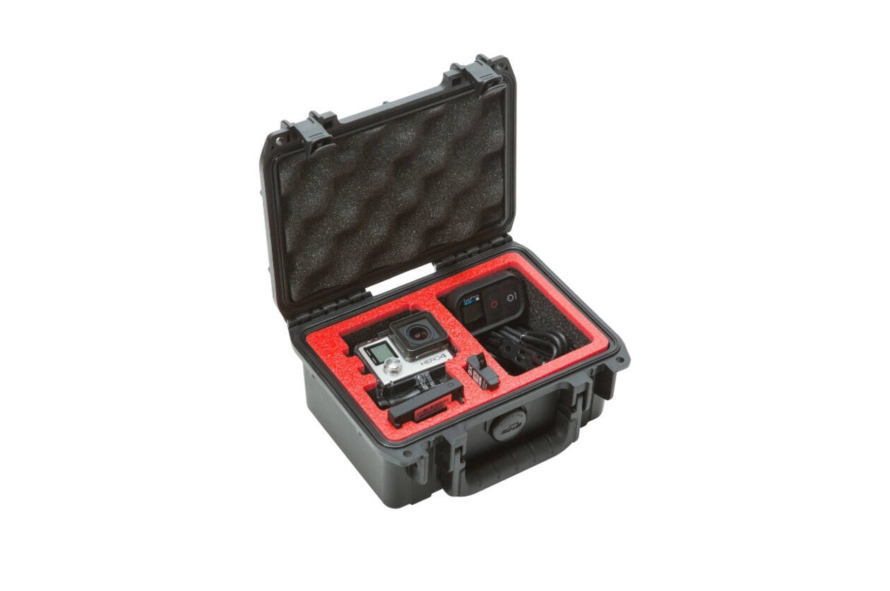 SKB - iSeries 0705-3 - Waterdichte Koffer - Zwart - GoPro Inlay