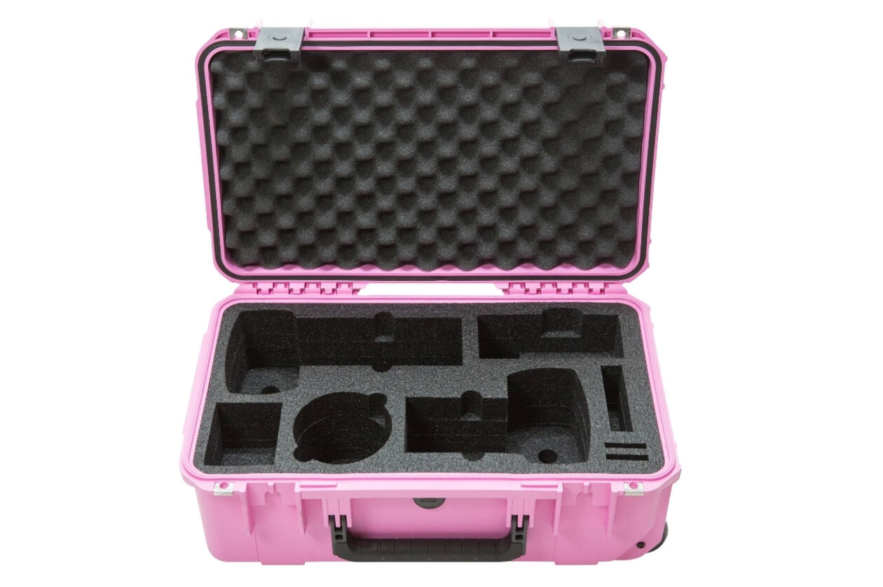 SKB - iSeries - Waterdichte Koffer - Roze - Twee DSLR’s en Twee Lenzen Inlay