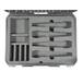 SKB - iSeries 1813-5 - Waterdichte Koffer - Zwart - Vier Draadloze Microfoons Inlay