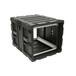 SKB - 3RS Series - 9U Niet-Verwijderbare Shock Rack - Zwart - 24-inch diep
