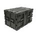 SKB - 3RS Series - 9U Niet-Verwijderbare Shock Rack - Zwart - 24-inch diep