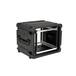 SKB - rSeries - 8U Rijdende Shock Rack - Zwart - 20-inch diep - met Wielen