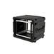 SKB - rSeries - 8U Rijdende Shock Rack - Zwart - 20-inch diep - met Wielen