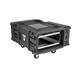 SKB - rSeries - 4U Shock Rack - Zwart - 28-inch diep - met Wielen