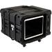 SKB - rSeries - 8U Shock Rack - Zwart - 24-inch diep - met Wielen