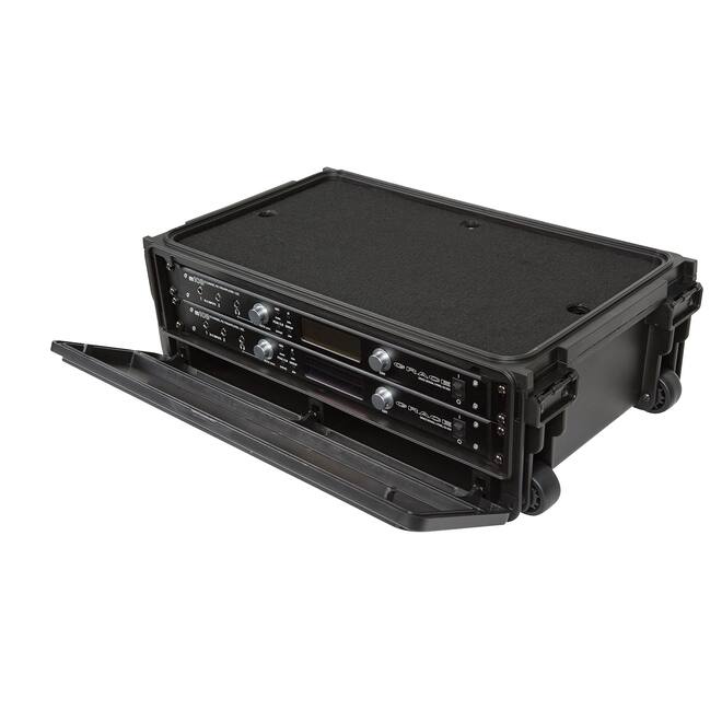 SKB - 2U Studio Flyer Rack Koffer - met Wielen