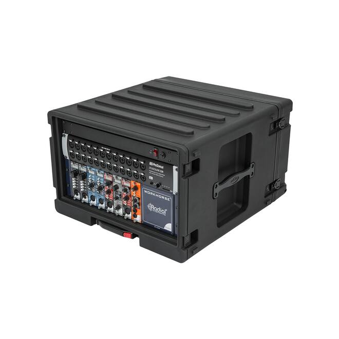 SKB - rSeries - 6U Space Roto-Molded Rack - met Wielen