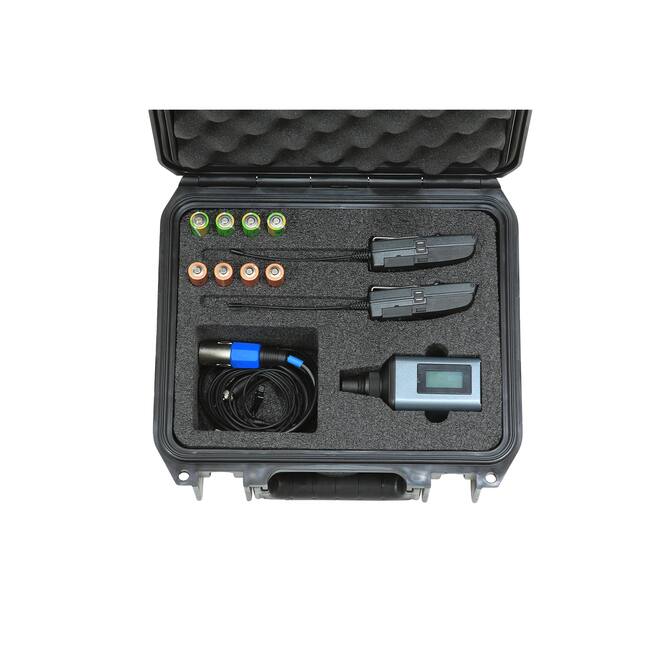 SKB - iSeries 0907-4 - Waterdichte Koffer - Zwart - Sennheiser SW Microfoon Inlay