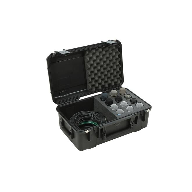 SKB - iSeries 3i-2011-8 - Waterdichte Koffer - Zwart - Twaalf Microfoons Inlay