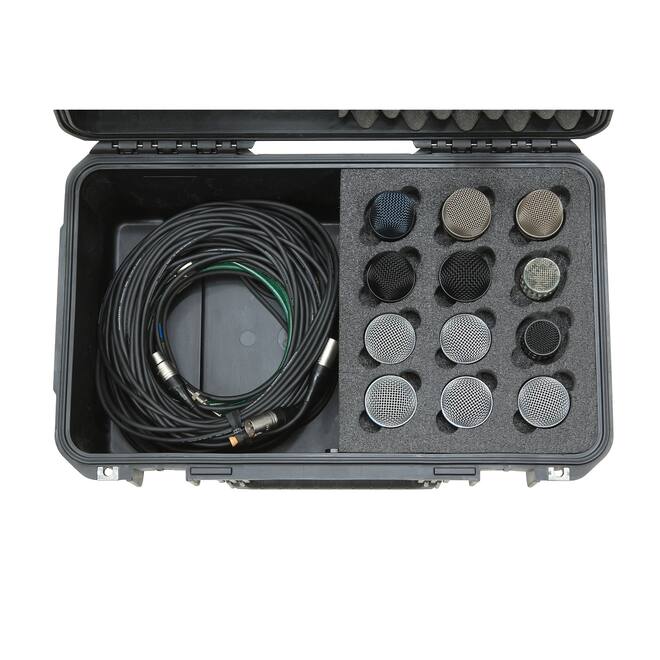 SKB - iSeries 3i-2011-8 - Waterdichte Koffer - Zwart - Twaalf Microfoons Inlay