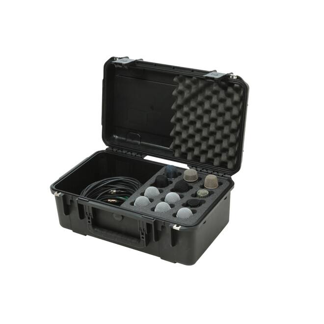 SKB - iSeries 3i-2011-8 - Waterdichte Koffer - Zwart - Twaalf Microfoons Inlay