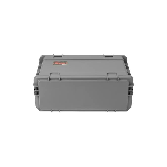 SKB - Donkergrijze 4U - Injectiegegoten 11-inch diepe Rack - met Wielen en Handvat