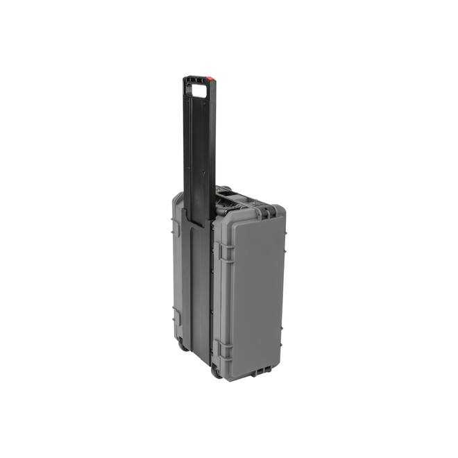 SKB - Donkergrijze 4U - Injectiegegoten 11-inch diepe Rack - met Wielen en Handvat