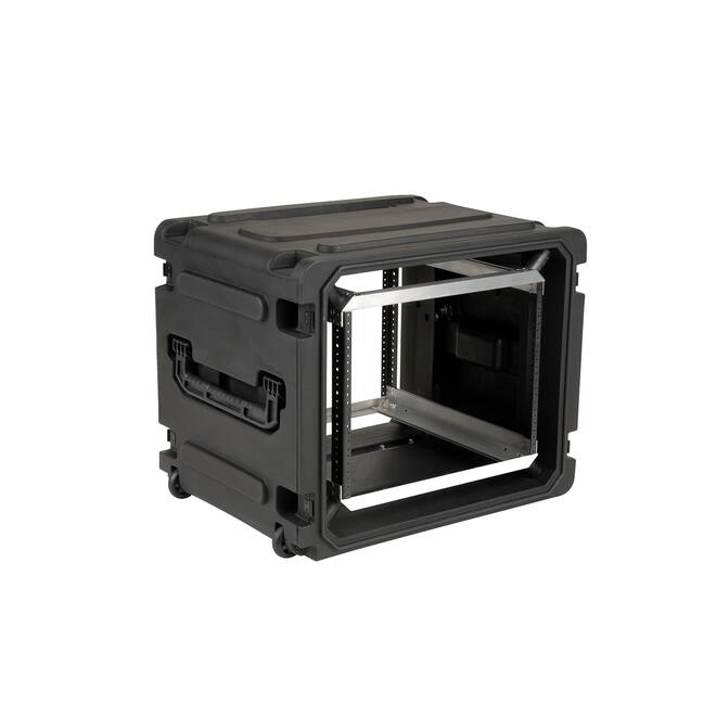 SKB - rSeries - 8U Rijdende Shock Rack - Zwart - 20-inch diep - met Wielen