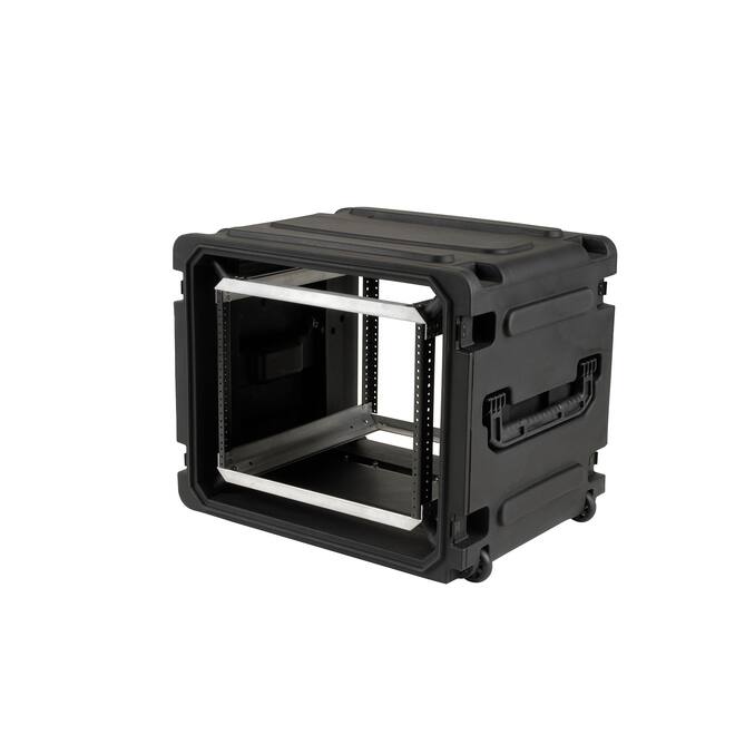 SKB - rSeries - 8U Rijdende Shock Rack - Zwart - 20-inch diep - met Wielen