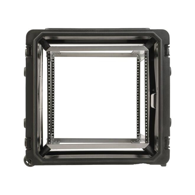 SKB - rSeries - 10U Rijdende Shock Rack - Zwart - 20-inch diep - met Wielen