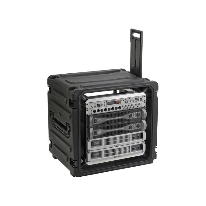 SKB - rSeries - 10U Rijdende Shock Rack - Zwart - 20-inch diep - met Wielen