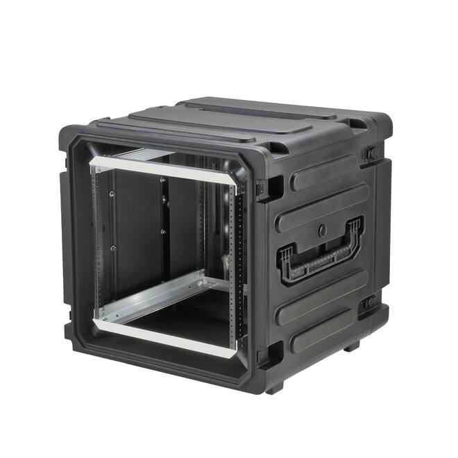 SKB - rSeries - 12U Rijdende Shock Rack - Zwart - 20-inch diep - met Wielen