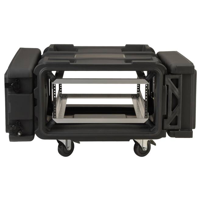 SKB - rSeries - 4U Shock Rack - Zwart - 24-inch diep - met Wielen