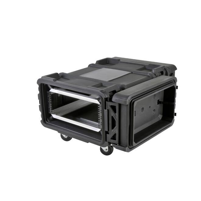SKB - rSeries - 4U Shock Rack - Zwart - 28-inch diep - met Wielen