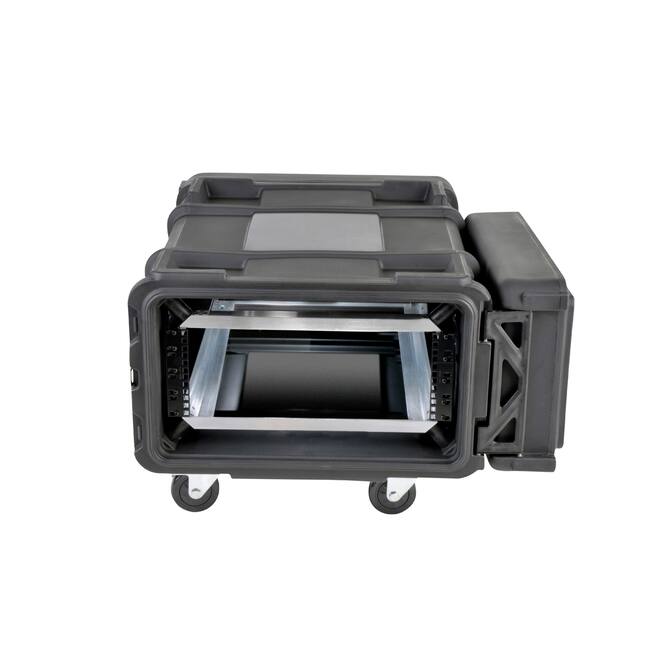 SKB - rSeries - 4U Shock Rack - Zwart - 28-inch diep - met Wielen