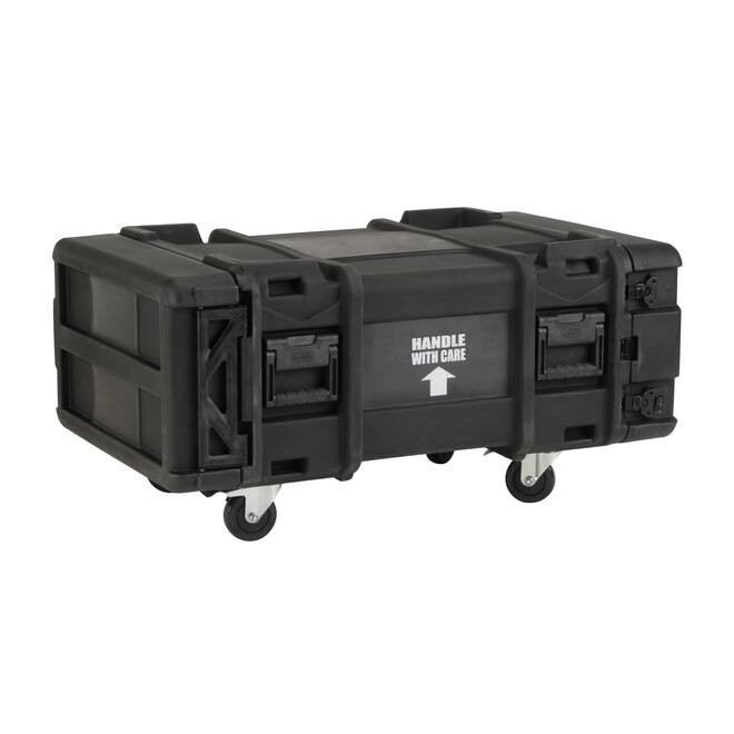SKB - rSeries - 4U Shock Rack - Zwart - 30-inch diep - met Wielen