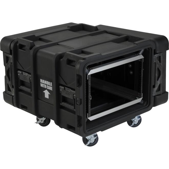 SKB - rSeries - 6U Shock Rack - Zwart - 24-inch diep - met Wielen