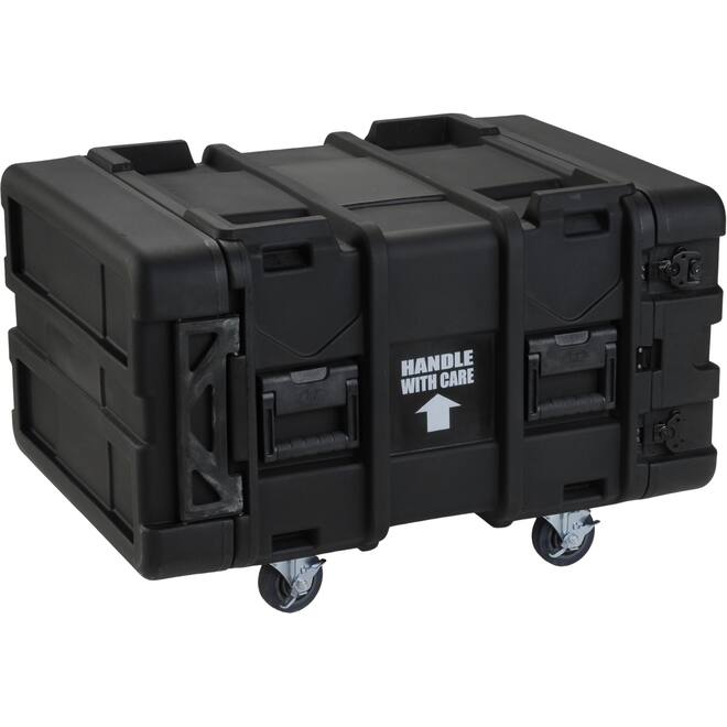 SKB - rSeries - 6U Shock Rack - Zwart - 24-inch diep - met Wielen