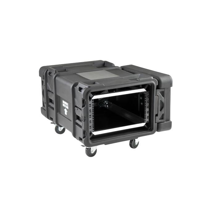 SKB - rSeries - 6U Shock Rack - Zwart - 28-inch diep - met Wielen
