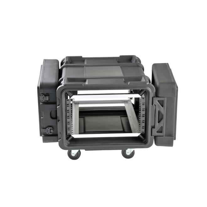 SKB - rSeries - 6U Shock Rack - Zwart - 28-inch diep - met Wielen