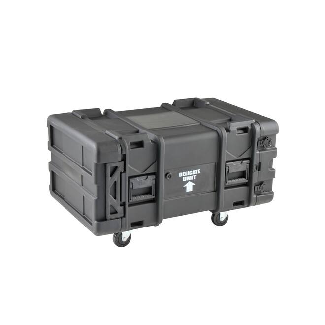 SKB - rSeries - 6U Shock Rack - Zwart - 28-inch diep - met Wielen