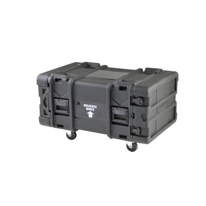 SKB - rSeries - 6U Shock Rack - Zwart - 28-inch diep - met Wielen