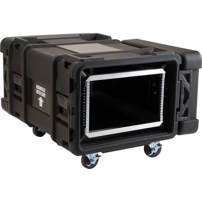 SKB - rSeries - 6U Shock Rack - Zwart - 30-inch diep - met Wielen